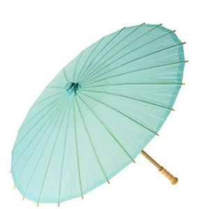 NWT large Tiffany blue paper parasol 32 in